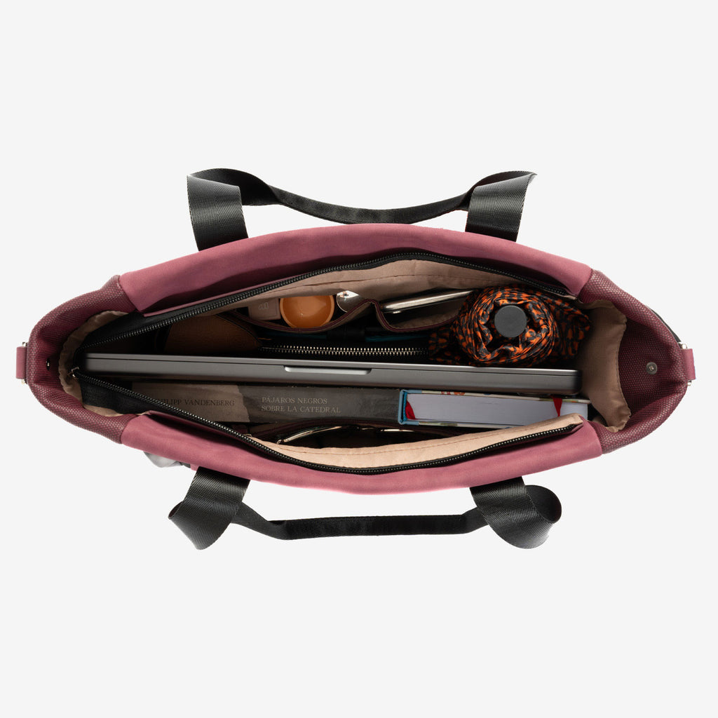 Zippered shopper, Roncal Series. 33x26.5x14 cm