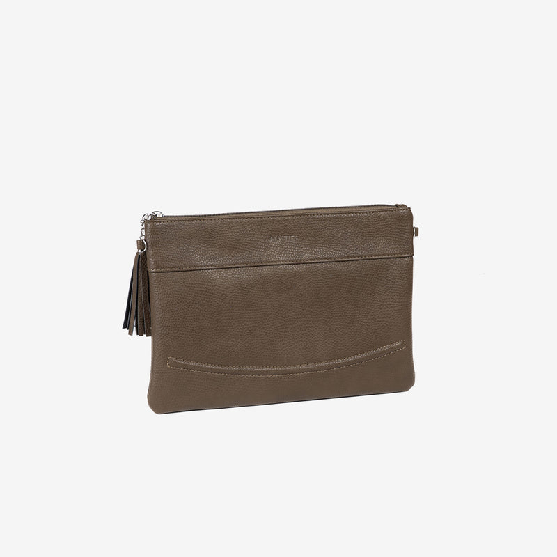 Khaki handbag, Wallets Series. 29x21cm