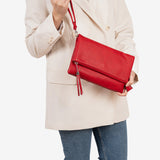 Red folded handbag, Clutch bags Collection