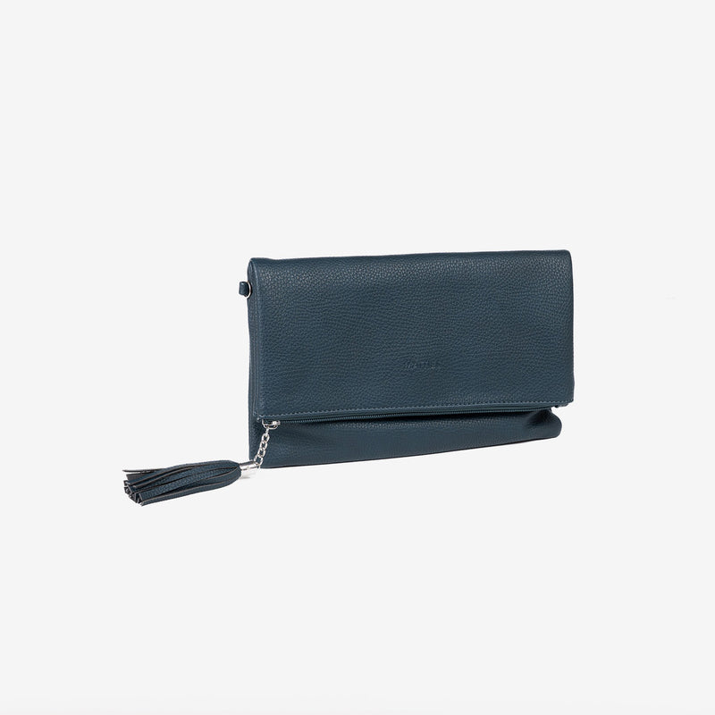 Folded clutch wallet, Blue, Wallets Series. 28x18cm