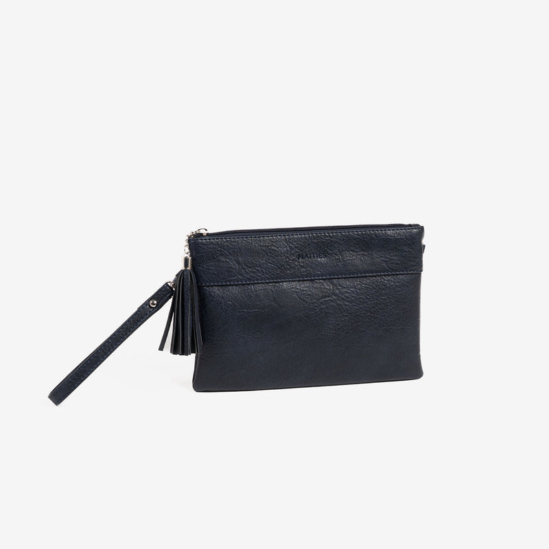 Blue handbag detachable shoulder strap, Clutch bags collection
