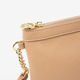 Handbag with shoulder strap, camel color, Handbags series. 26x17 cm