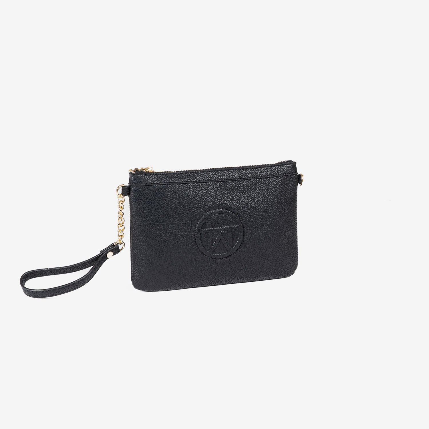 Handbag with shoulder strap, black colour, Collection carteras mano. 26x17 cm