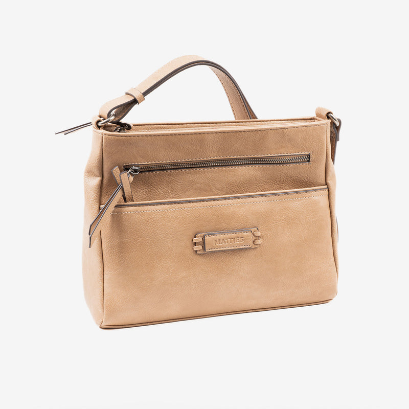 Bolso Bandolera Classic Camel-V. 29x22x10 cm