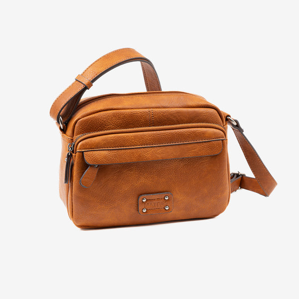 Crossbody bag, leather color-v, Classics Series. 24x17x10 cm