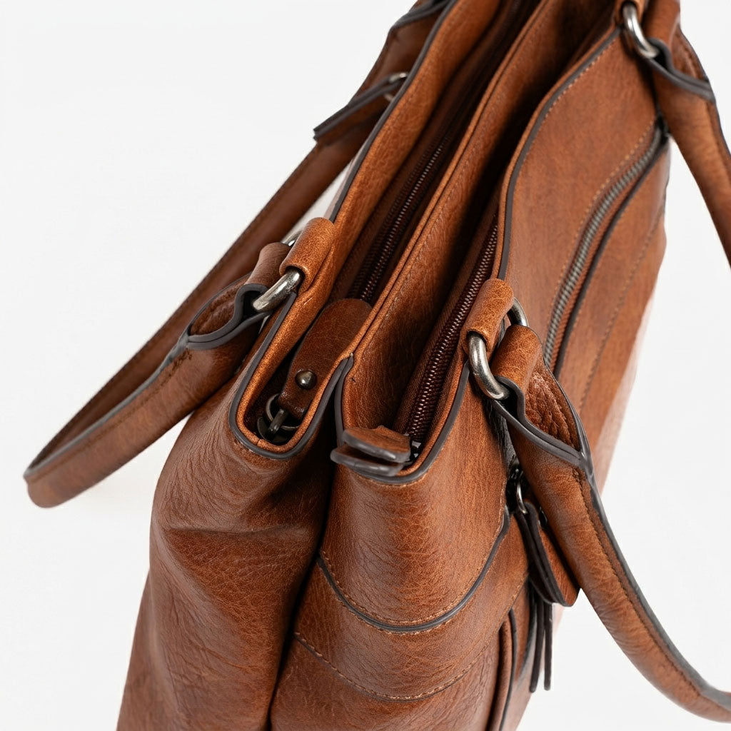 Bolso de hombro, Serie Clásicos. 36x25x12 cm