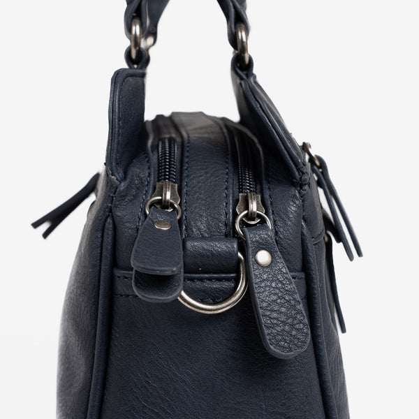 Handbag and cross body strap, Collection Clásicos, blue