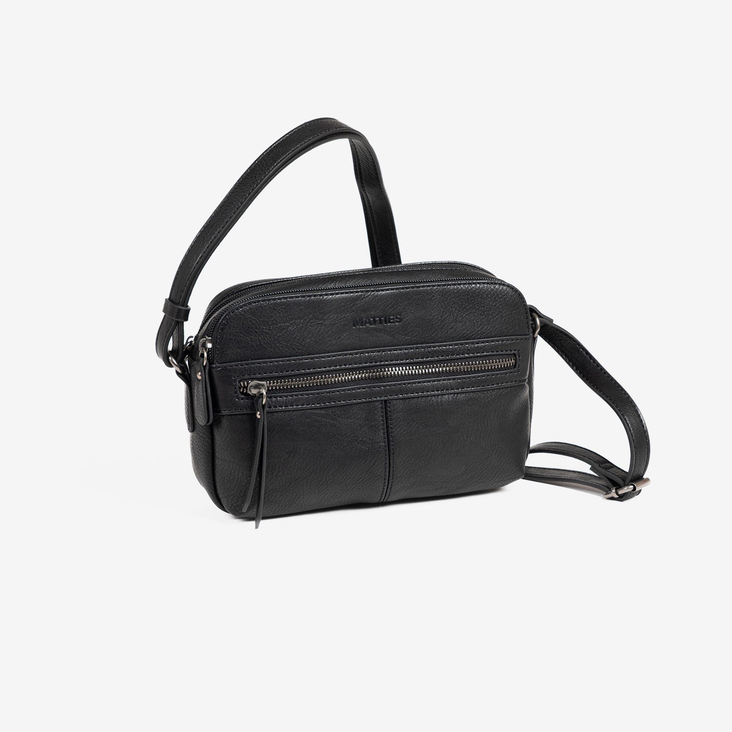 Bolso negro-v. Bandolera Classic. 24x17x10 cm