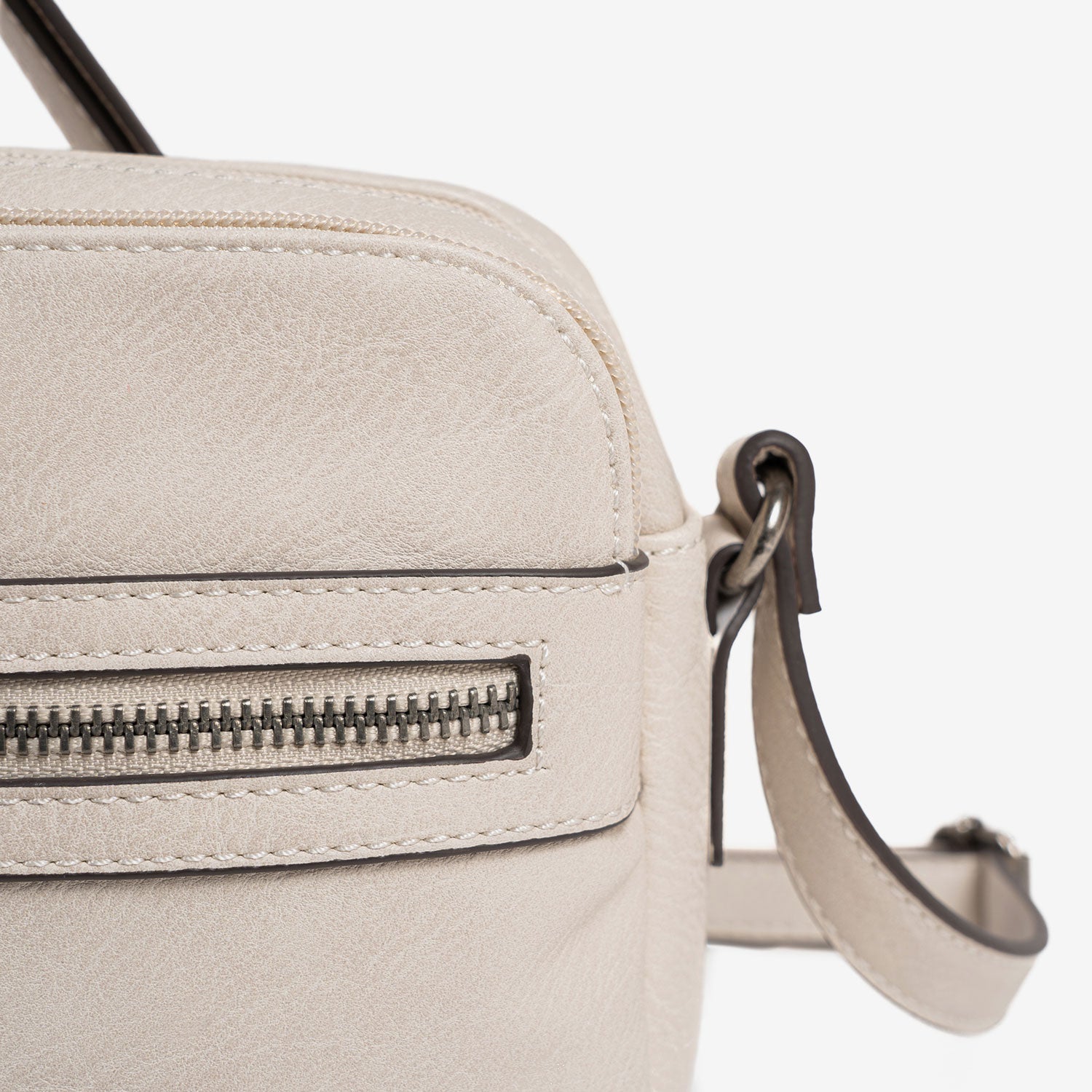 Bolso beig-v. Bandolera Classic. 24x17x10 cm