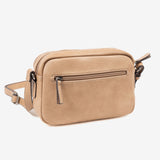 Bolso camel-v. Bandolera Classic. 24x17x10 cm