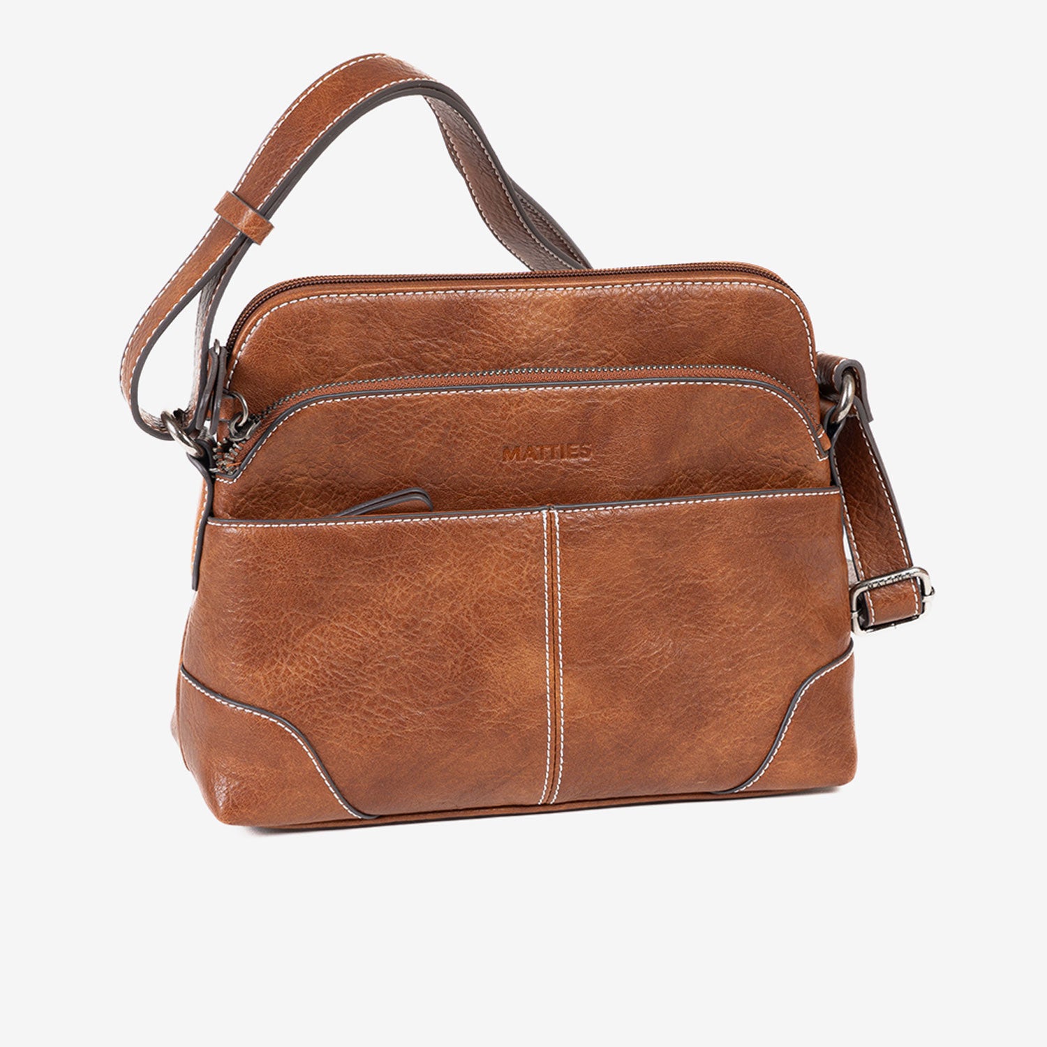 Bolso bandolera Classic, color cuero