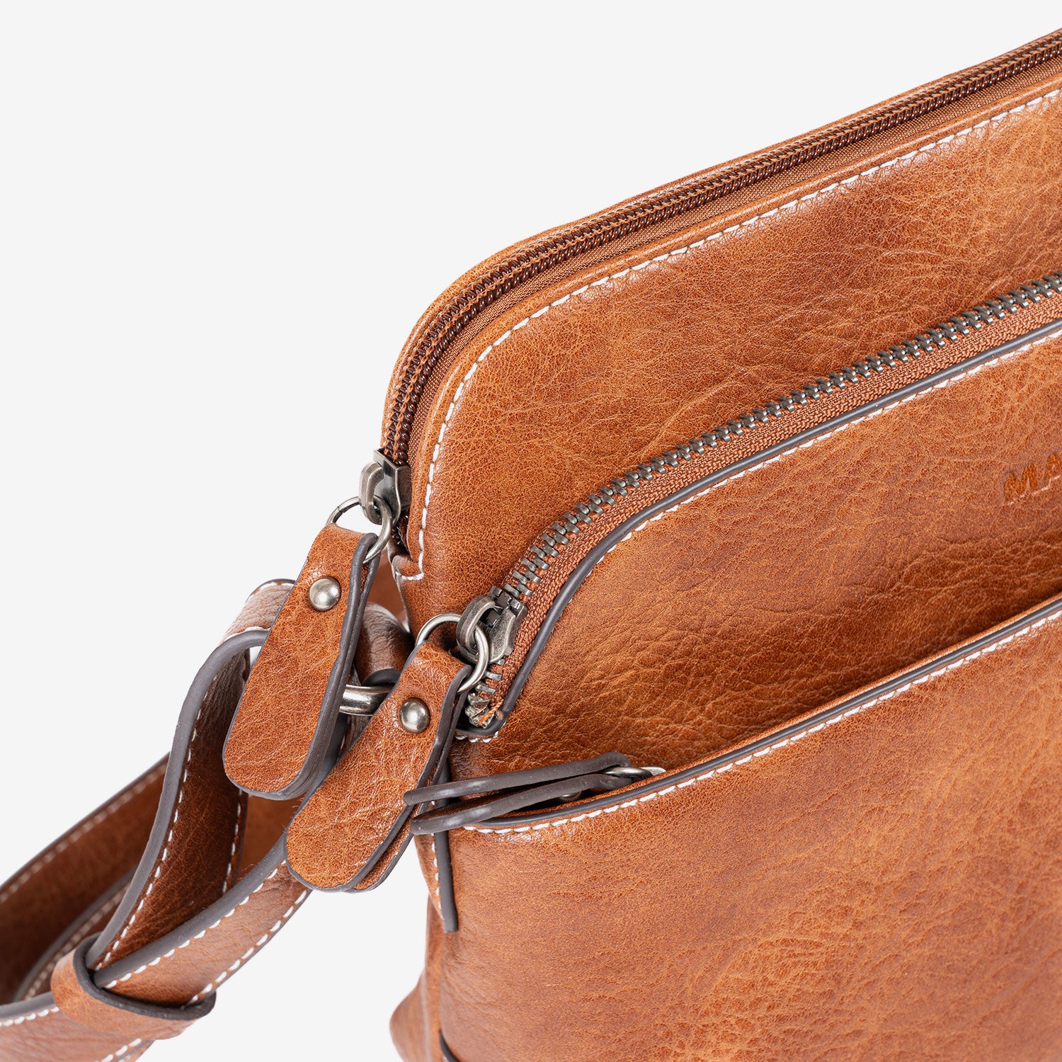 Bolso bandolera Classic, color cuero