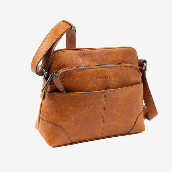 Classic crossbody bag, leather color. 25x21x10 cm