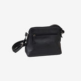 Bolso negro-v bandolera Classic. 25x21x10 cm