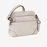 Bolso beig-v bandolera Classic. 25x21x10 cm