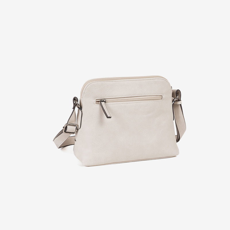 Bolso beig-v bandolera Classic. 25x21x10 cm