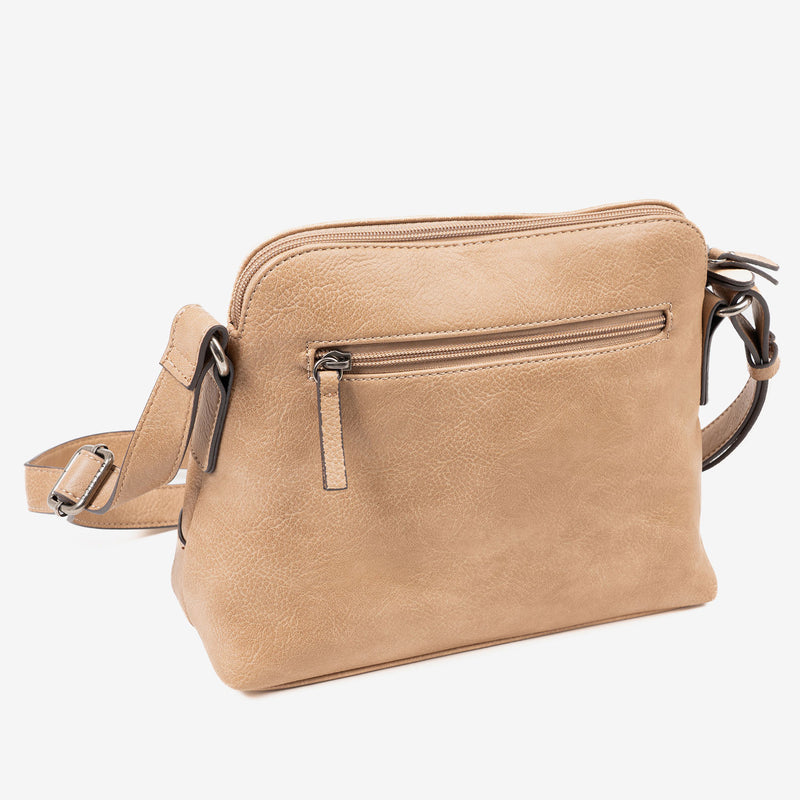 Bolso camel bandolera Classic-v. 25x21x10 cm