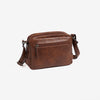Bolso bandolera, color cuero, Serie Classic