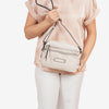 Bolso bandolera, color beig-v, Serie Classic. 24x17x8 cm