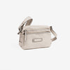 Bolso bandolera, color beig-v, Serie Classic. 24x17x8 cm