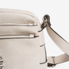 Bolso bandolera, color beig-v, Serie Classic. 24x17x8 cm
