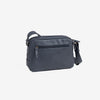 Bolso bandolera, color azul-v, Serie Classic. 24x17x8 cm