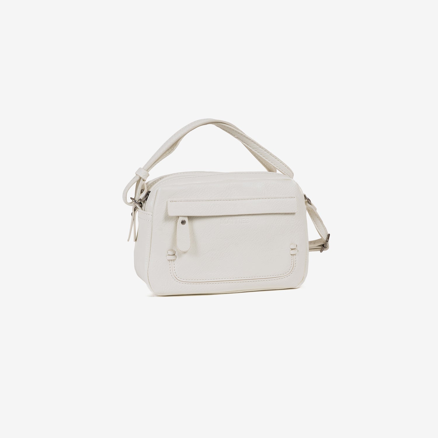 Mini bolso blanco para mujer. 20x15x7 cm