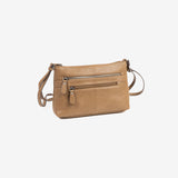 Mini bolso para mujer, color taupe, Serie Minibags. 25,5x16x6 cm