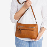 Mini bag for women, leather-v color, Minibags Series. 25.5x16x6 cm