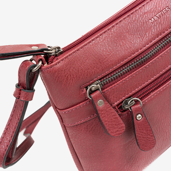 Mini bag for women, burgundy color, Minibags Series. 25.5x16x6 cm