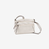 Small shoulder bag for women, beige color, Emerald minibags series. 25.5x16x06cm