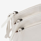 Small shoulder bag for women, white, Emerald minibags series. 25.5x16x06cm