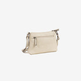 MINI CROSSBODY BAG FOR WOMEN, BEIGE-V COLOR, MINIBAGS SERIES. 23x16x6.5 cm