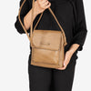 MINI BOLSO BANDOLERA PARA MUJER, SERIE MINIBAGS ESMERALDA. 22x22x6,5 cm