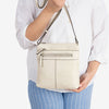 MINI BOLSO BANDOLERA PARA MUJER, SERIE MINIBAGS ESMERALDA. 21x21x6 cm