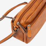 MINI CROSSBODY BAG FOR WOMEN, LEATHER-V COLOR, MINIBAGS ESMERALDA SERIES. 20x13x8 cm