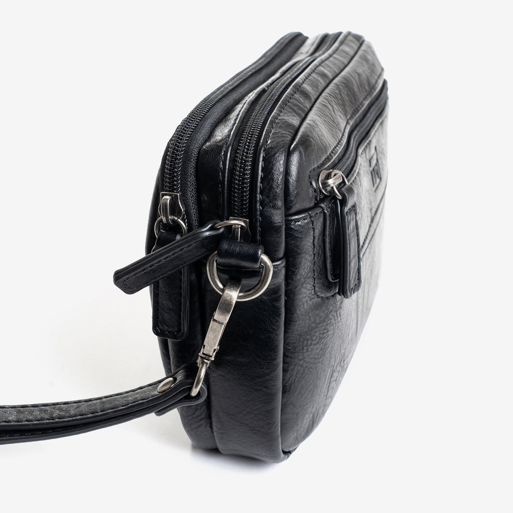 Men's handbag, brown, Nappa Collection. 24x15x05cm