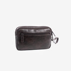 Men's handbag, brown, Nappa Collection. 24x15x05cm