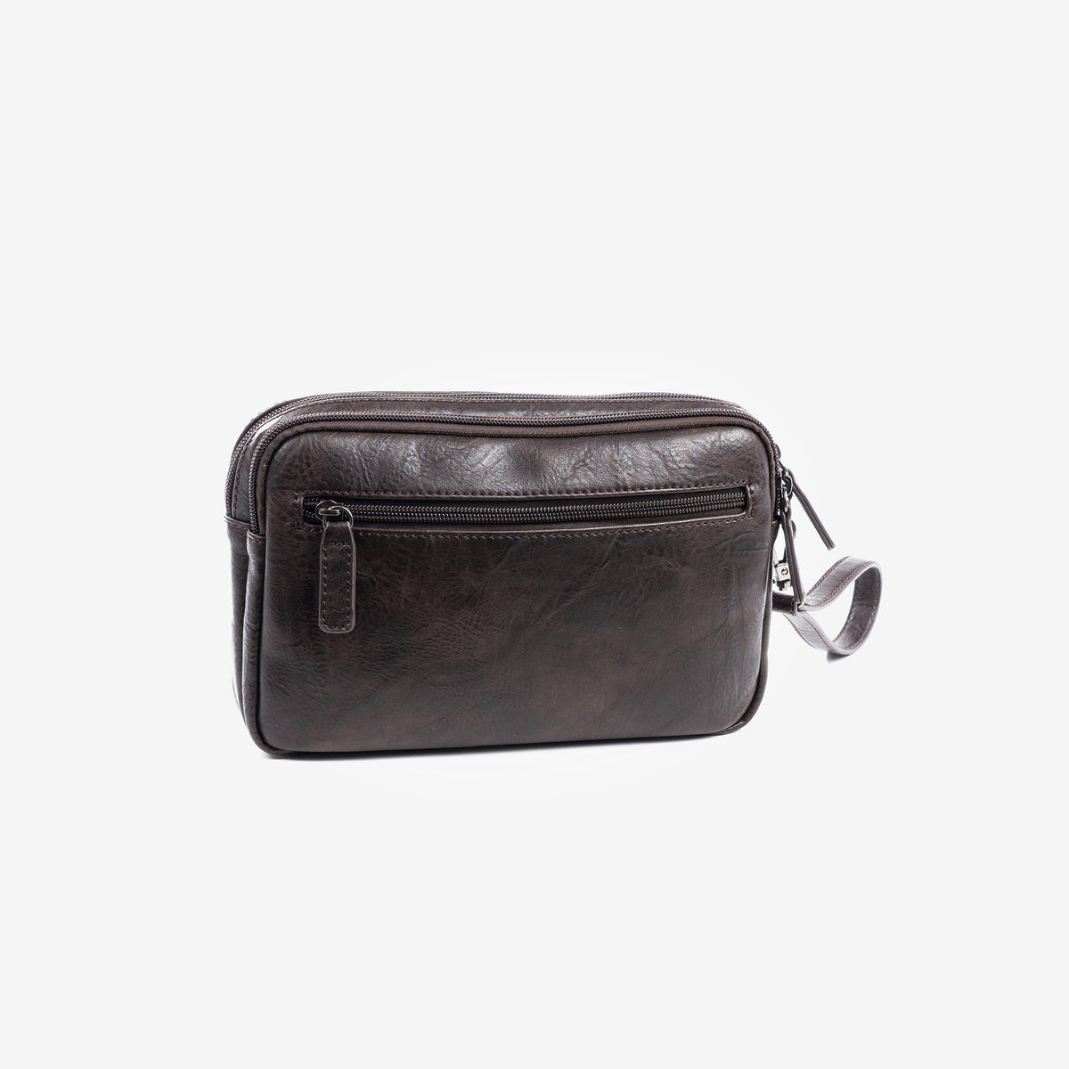 Men's handbag, brown, Nappa Collection. 24x15x05cm
