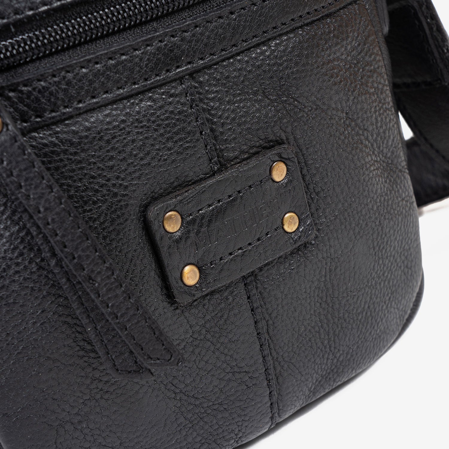 Bolso reportero para hombre, color negro, Colección antic leather