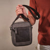 Bolso bandolera para hombre, Colección canvas. 17x22 cm