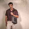 Bolso bandolera para hombre, Colección canvas. 23.5x30 cm