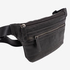 Men's fanny pack, black, Youth Collection. 28x15.5cm