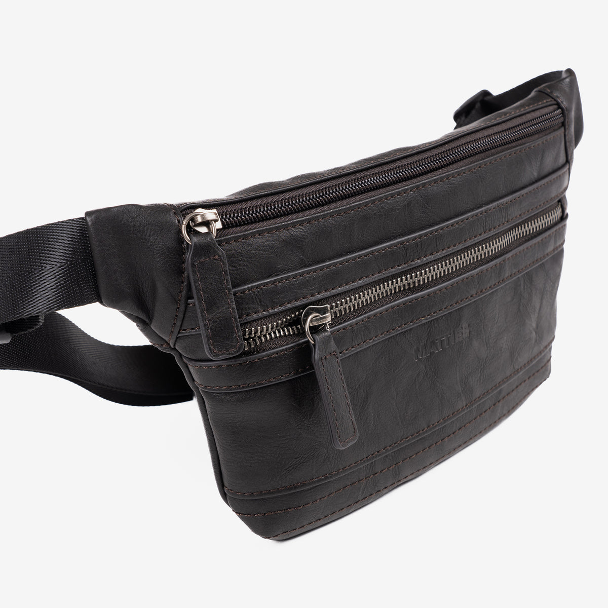 Men's fanny pack, black, Youth Collection. 28x15.5cm