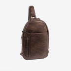 Men's shoulder bag, leather color, Verota Collection. 20x30x05cm