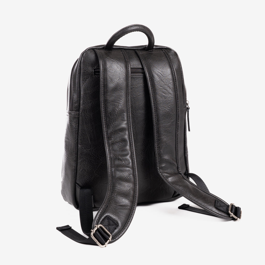 Men's backpack, brown, Verota Collection. 27x36x09cm