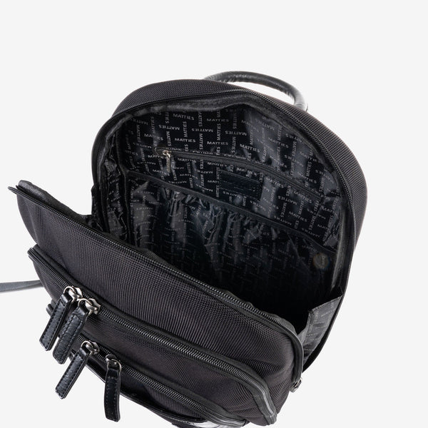 MOCHILA PARA HOMBRE, COLOR Negro, COLECCIÓN NYLON SPORT. 28x37x09 cm