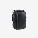 CROSSBODY BAG FOR MEN, COLOR Black, NEW NAPPA COLLECTION. 12x18x06 cm