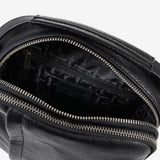 CROSSBODY BAG FOR MEN, COLOR Black, NEW NAPPA COLLECTION. 19x24.5x08 cm