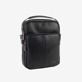 CROSSBODY BAG FOR MEN, COLOR Black, NEW NAPPA COLLECTION. 19x24x06 cm